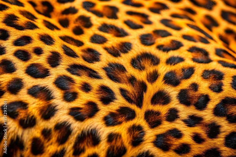 Wild beauty: a mesmerizing leopard's coat, rich in fiery orange and deep black spots, showcasing nature's intricate artistry with a close-up texture. Wild beauty: a mesmerizing leopard's coat, rich in fiery orange and deep black spots, showcasing nature's intricate artistry with a close-up texture.