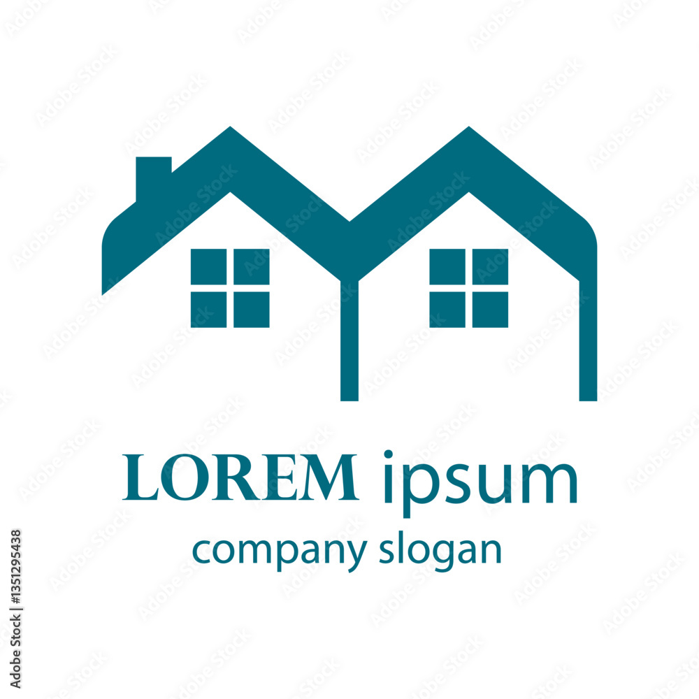 simple and elegant housing logo design simple and elegant housing logo design