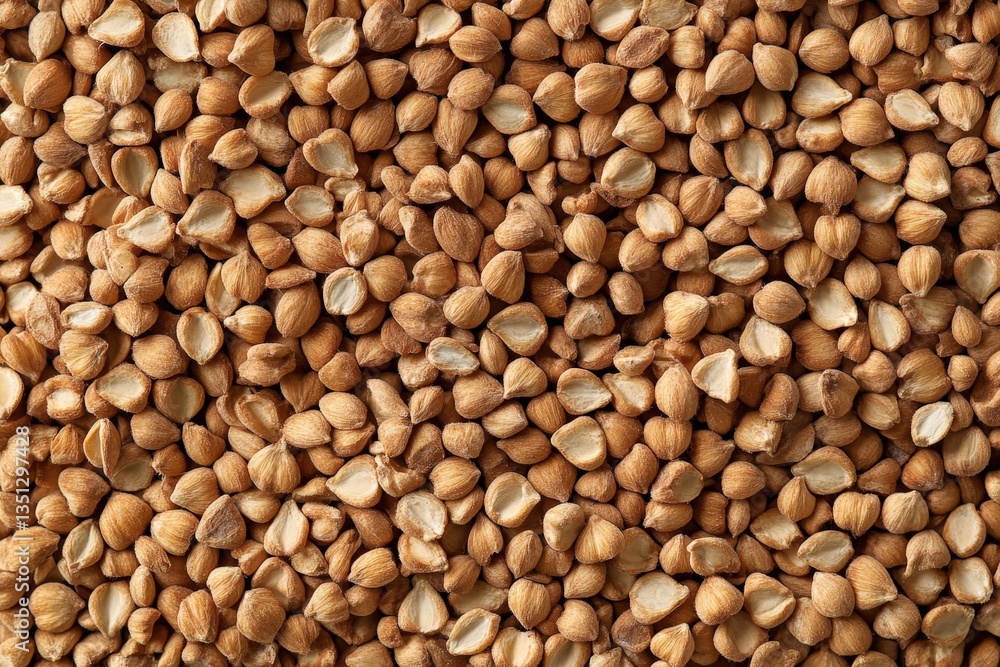 Many dried kernel seeds filling the frame with an overhead view Many dried kernel seeds filling the frame with an overhead view