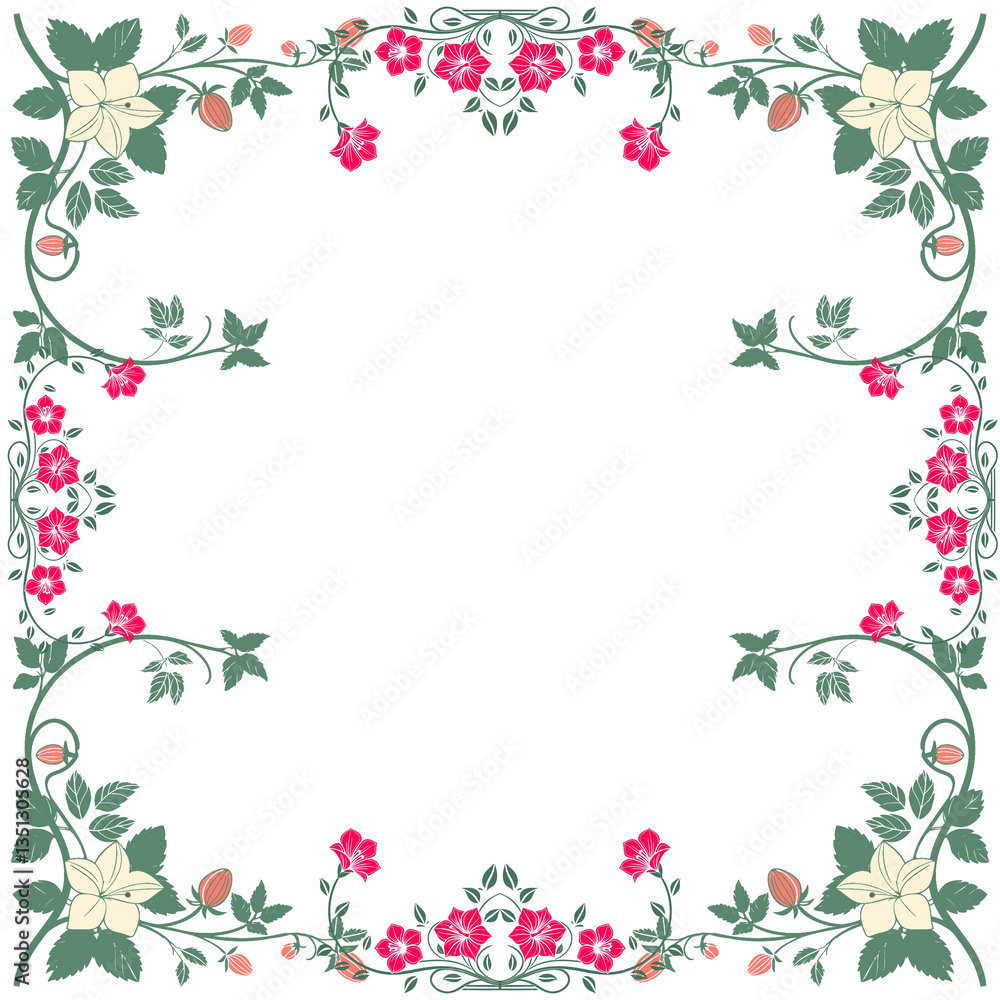 frame with leafs and leafs isolated icon design vector illustration frame with leafs and leafs isolated icon design vector illustration