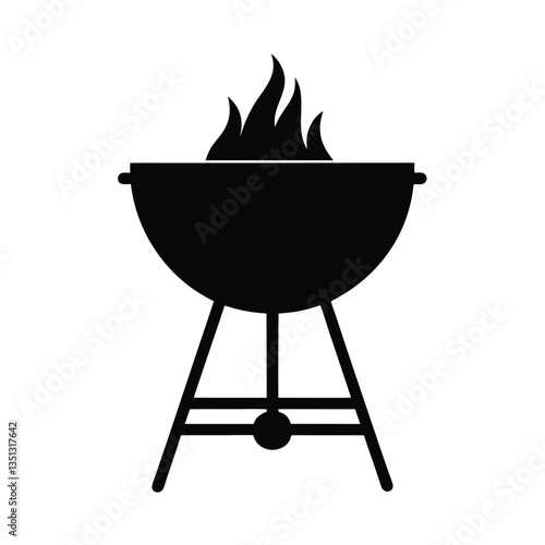 barbecue grill isolated on white background