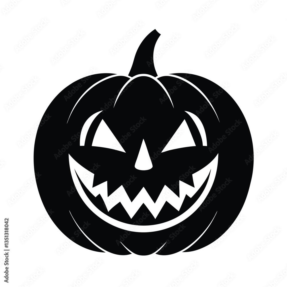 Fototapeta premium halloween pumpkin head