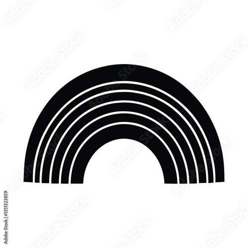Fototapeta Naklejka Na Ścianę i Meble -  vector illustration of arch in a white