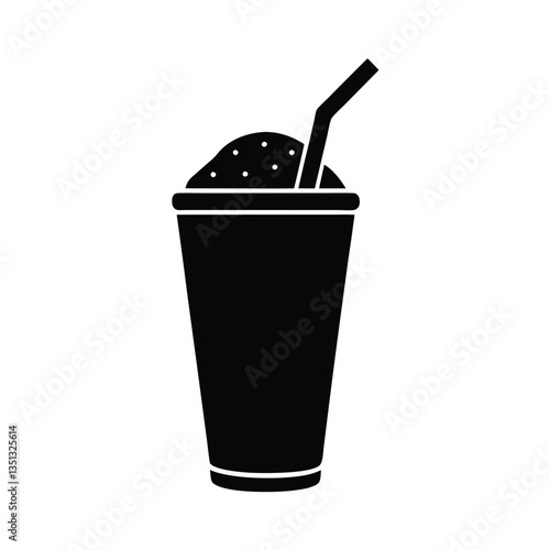 vector illustration of a glass of cola