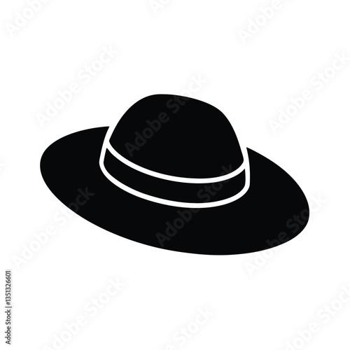 black hat isolated on white