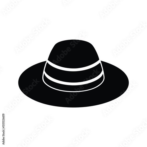 black hat isolated on white