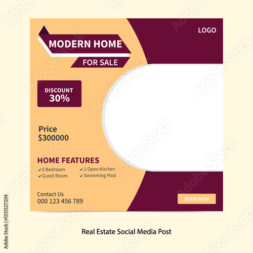 Modern Luxury Real Estate Home with Spacious Living Room, Beautiful Interior Design, and Scenic View in Residential Neighborhood for Sale or Rent