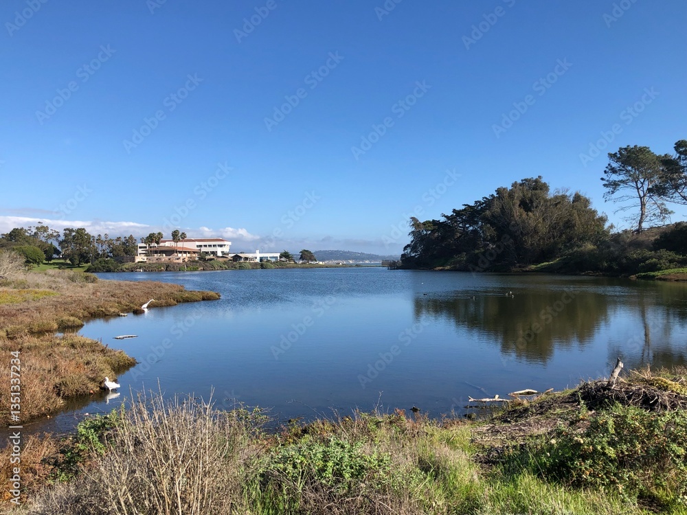 Fototapeta premium view of the lagoon