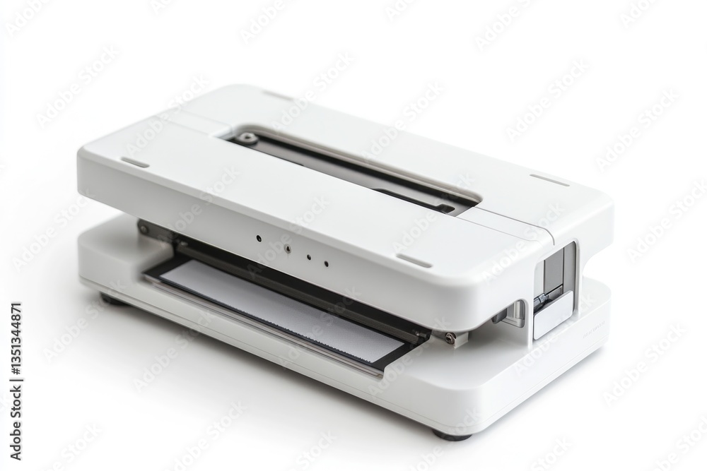 A simple office supply item sits atop a clean and minimalist workspace A simple office supply item sits atop a clean and minimalist workspace
