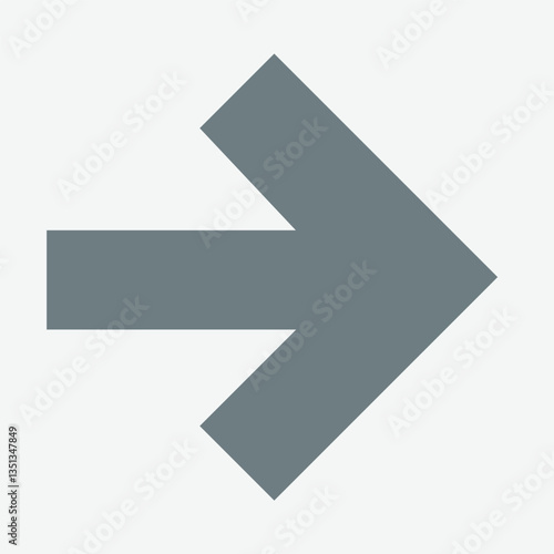 Free Download Right arrow icon, bold, directional, navigation, simple, modern, flat design. - GFXLoad