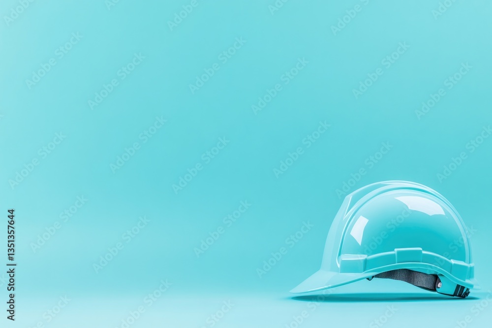 solitary safety helmet resting on smooth solid color surface symbolizes workplace safety solitary safety helmet resting on smooth solid color surface symbolizes workplace safety