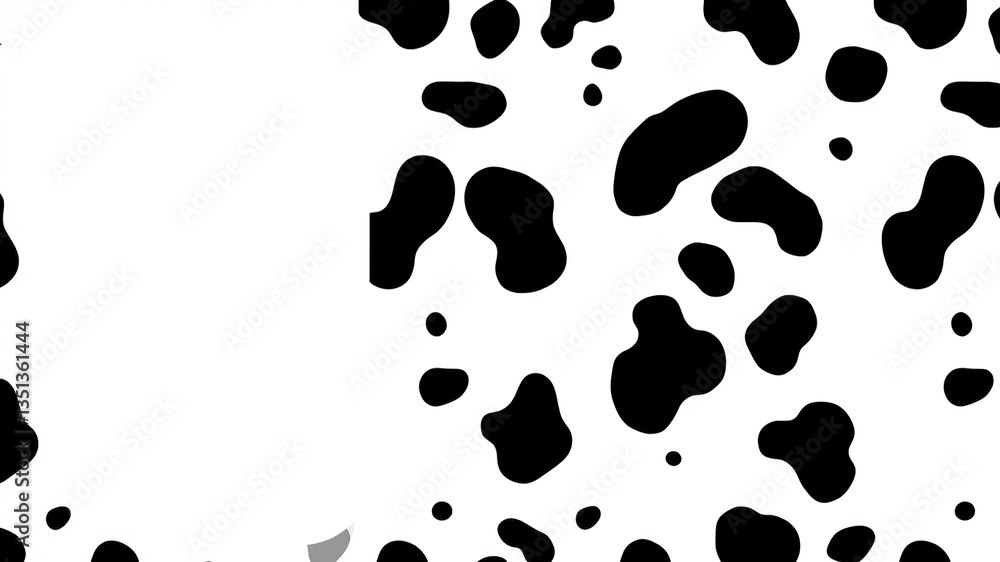 Abstract Dalmatian Spot Pattern with Blank Space Abstract Dalmatian Spot Pattern with Blank Space