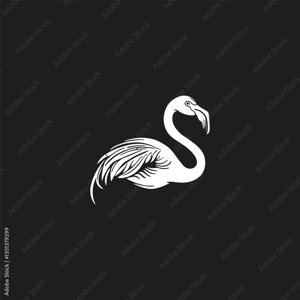 Fototapeta premium Bird logo style icon design template vector illustration