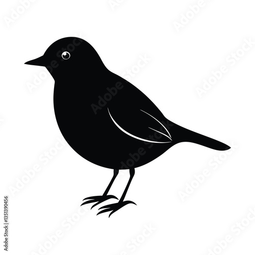 crow on a white background