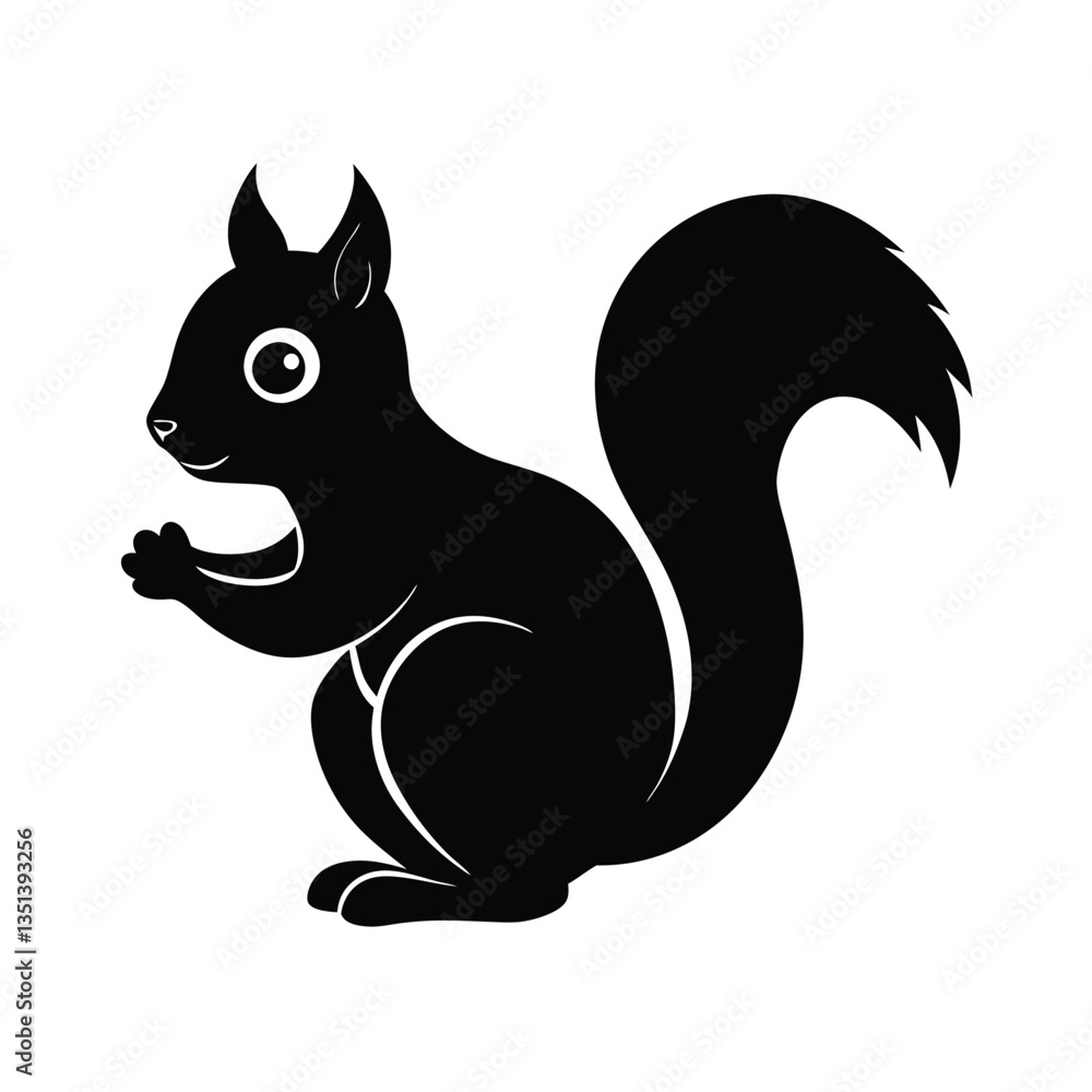squirrel on a white background squirrel on a white background