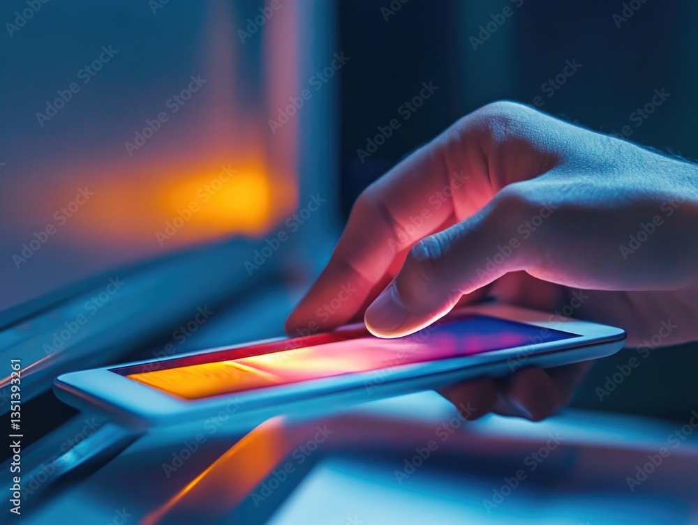 A person holds a cell phone in their hand, possibly checking messages or making a call