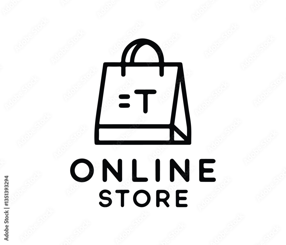 Simple Online Store Logo with Shopping Bag and Heart. Online Shop Logo Template. Shopping cart logo and shopping bags. happy shop logo design template. Simple Online Store Logo with Shopping Bag and Heart. Online Shop Logo Template. Shopping cart logo and shopping bags. happy shop logo design template.