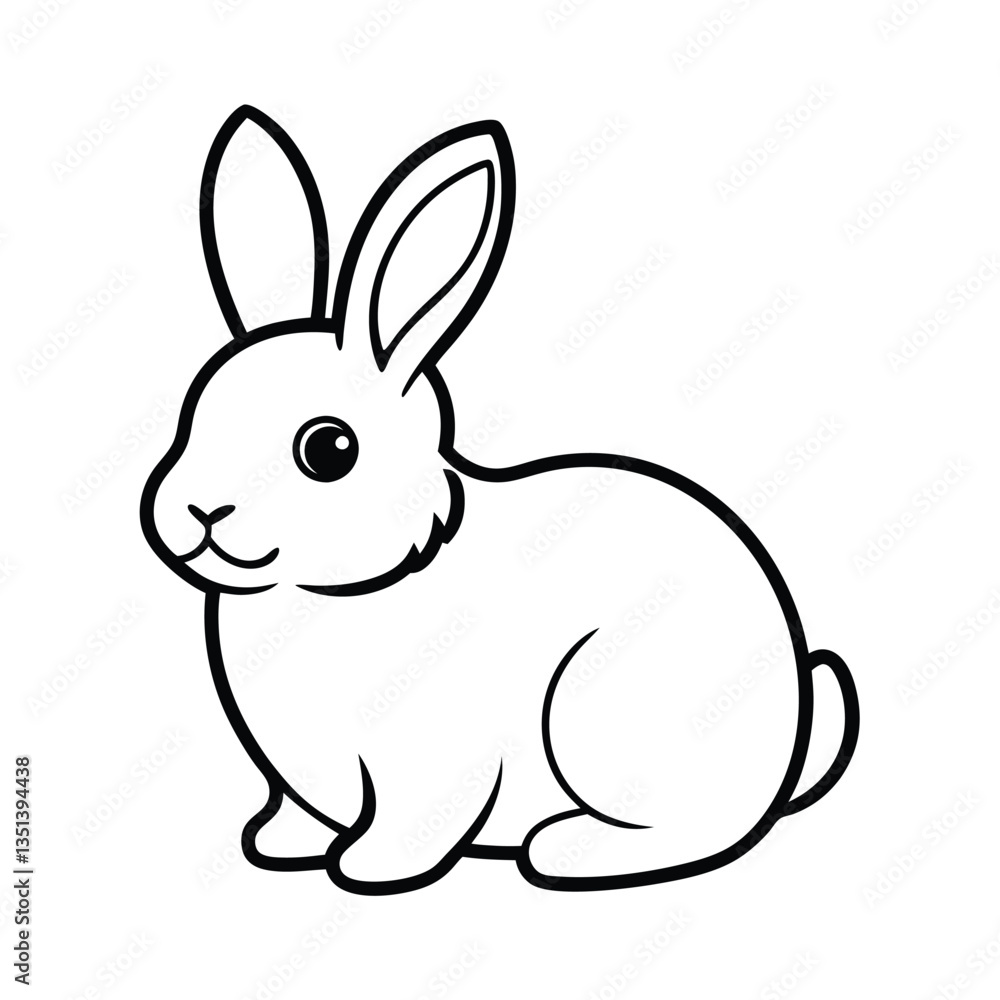vector illustration of a rabbit vector illustration of a rabbit