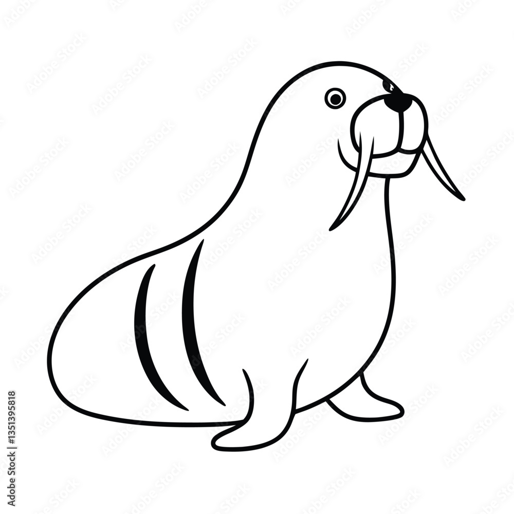 illustration of a cartoon penguin illustration of a cartoon penguin