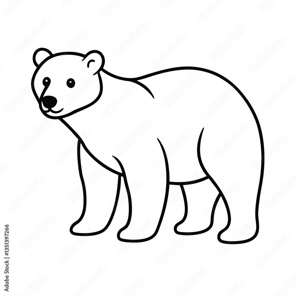 Fototapeta premium bear vector illustration