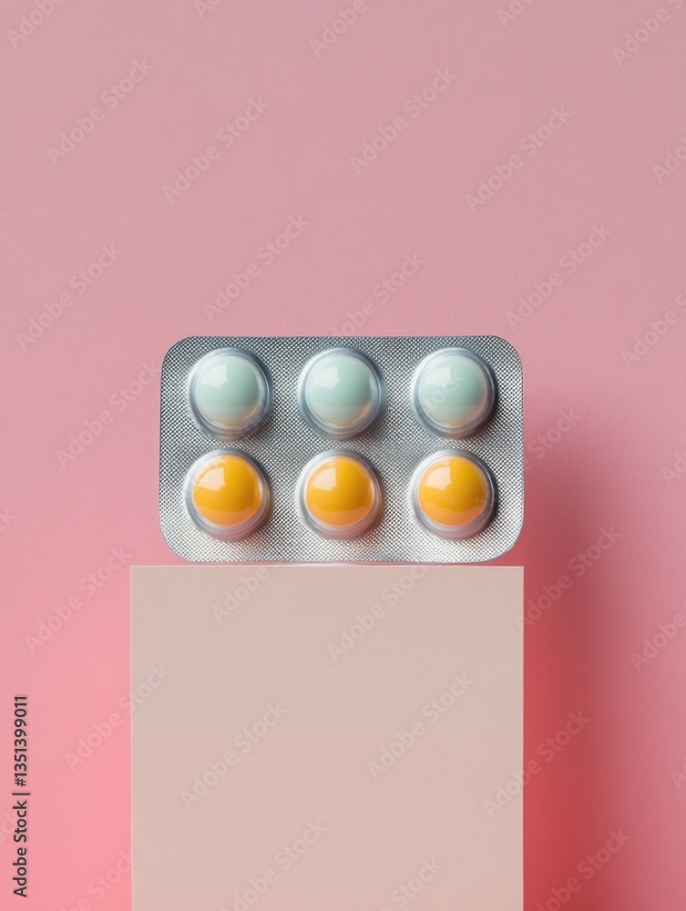 A package of eggs sitting on a table