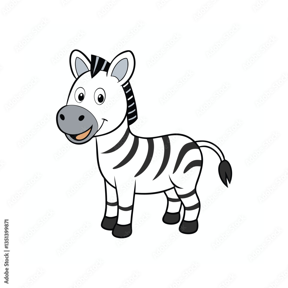 Fototapeta premium zebra vector illustration