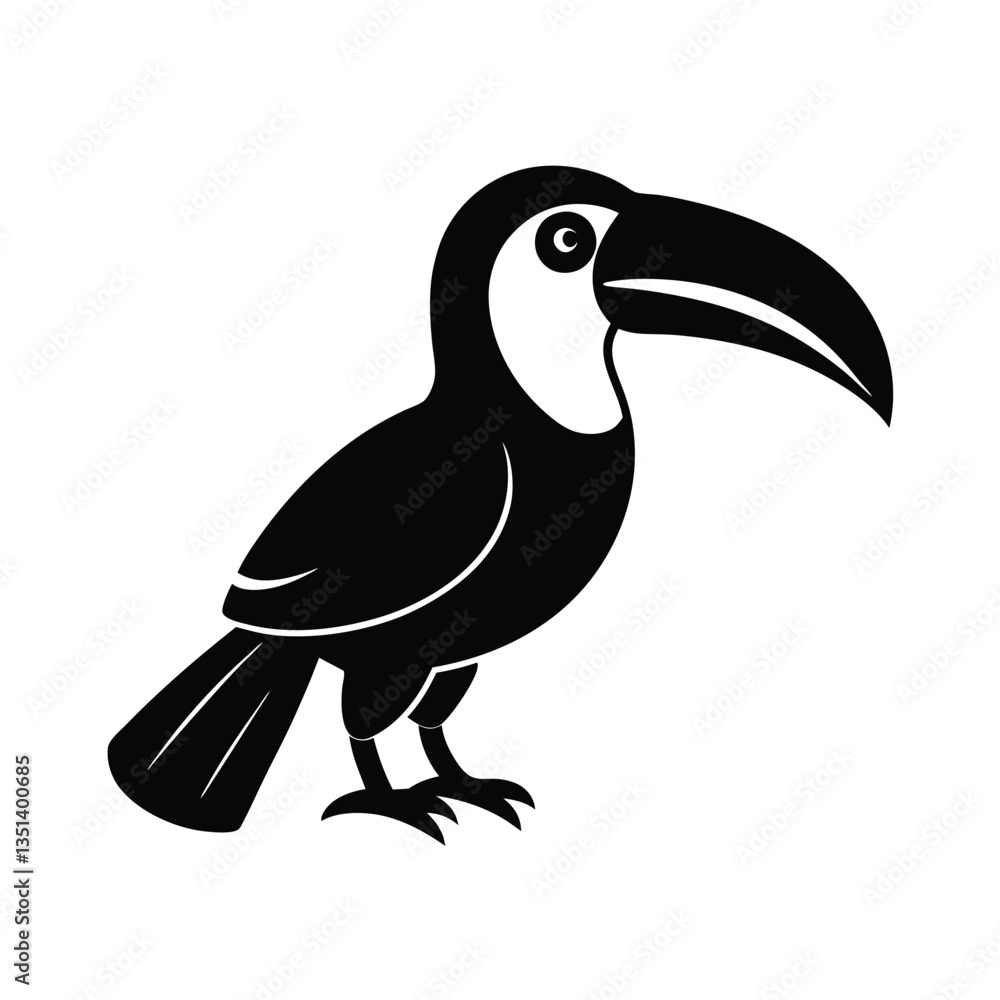 Obraz premium toucan on a white background