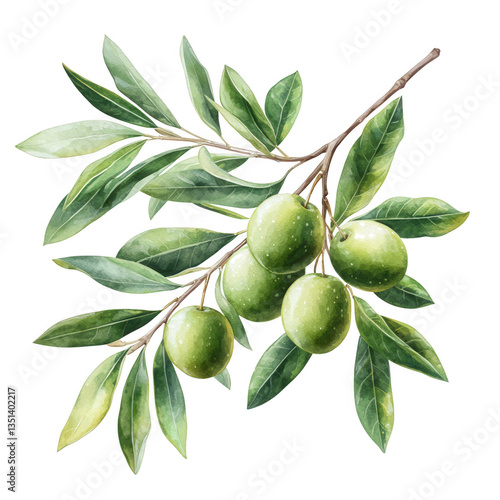 Wallpaper Mural Lush Green Olive Bounty isolated on transparent background Torontodigital.ca