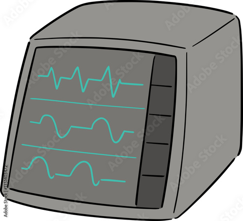 Illustration of bedside monitor