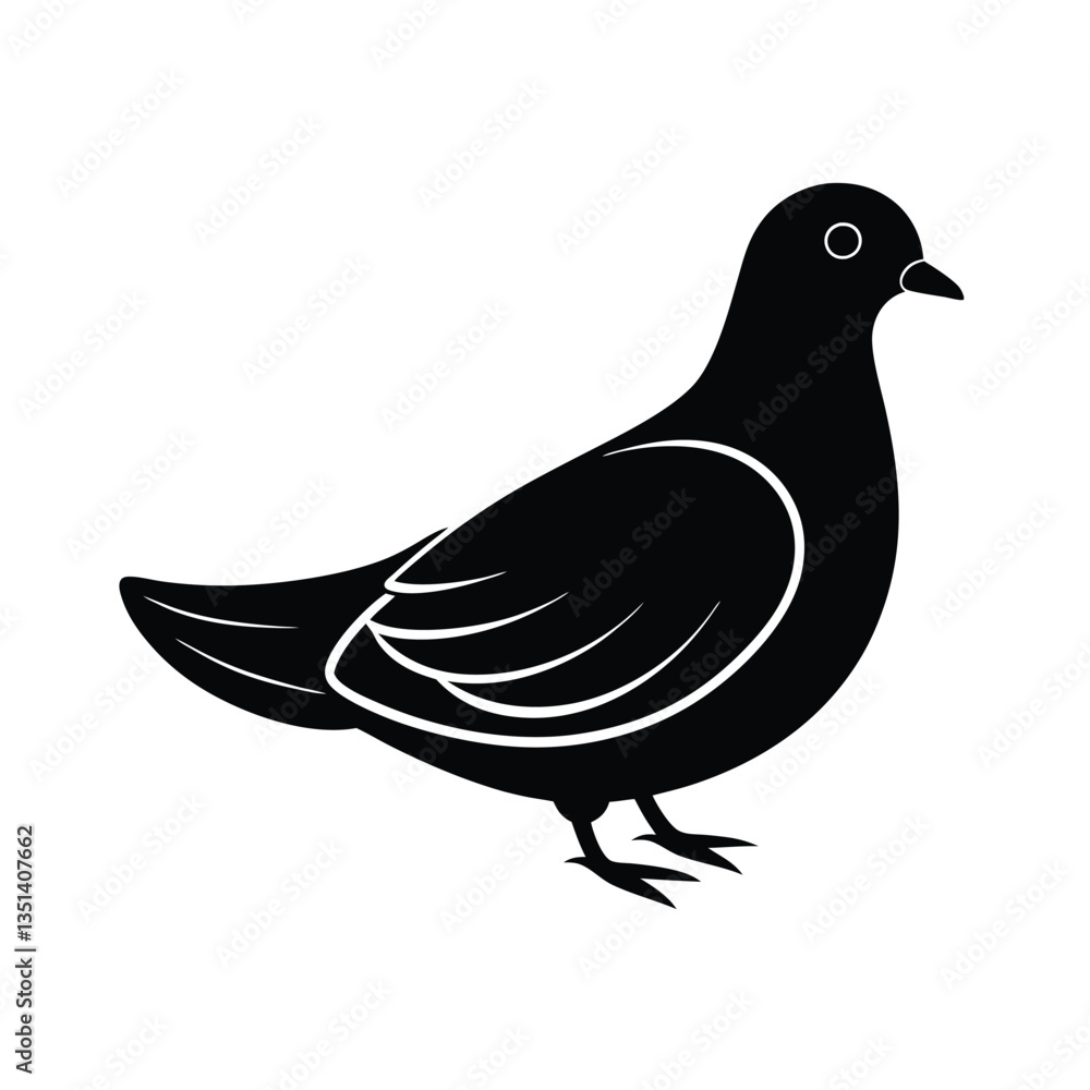 vector illustration of a pigeon vector illustration of a pigeon
