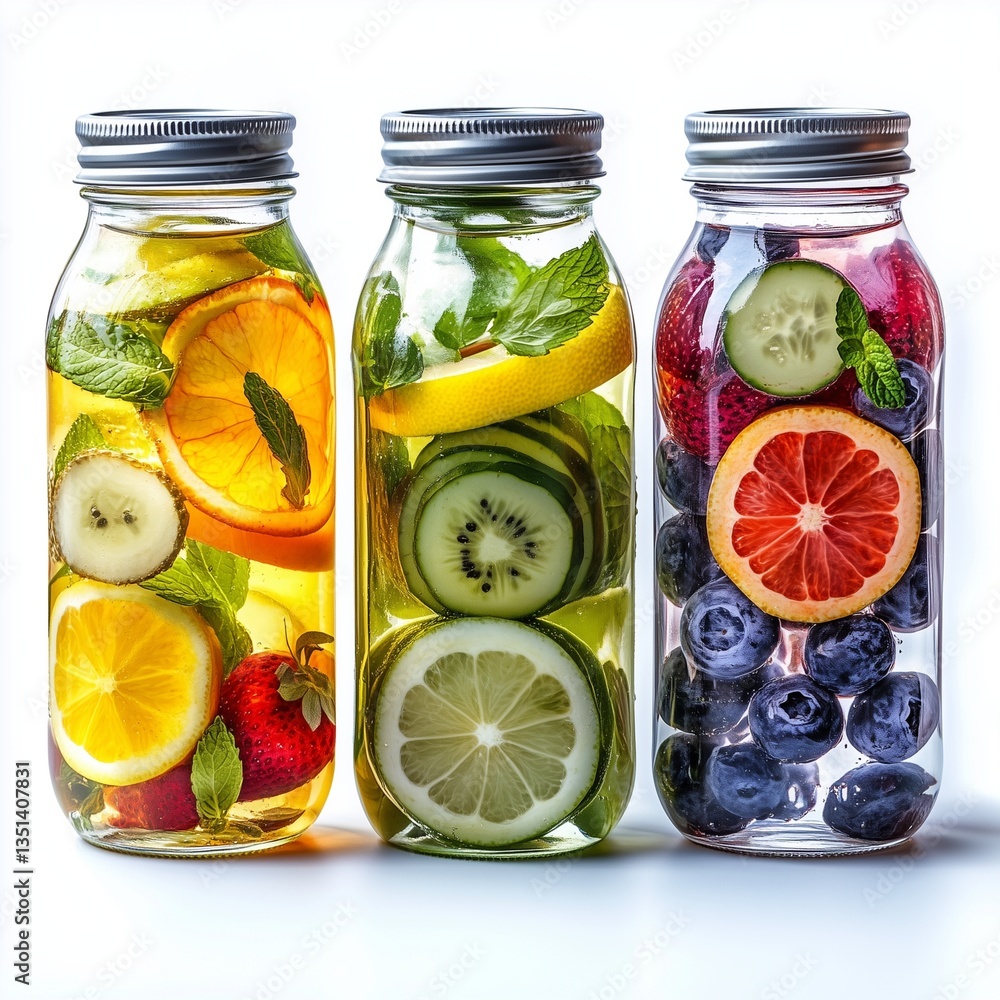 Jar of Homemade Fruit Jam with Preserved Fruits Jar of Homemade Fruit Jam with Preserved Fruits