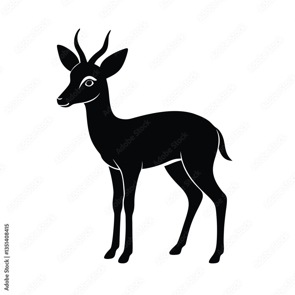 Fototapeta premium silhouette of a deer