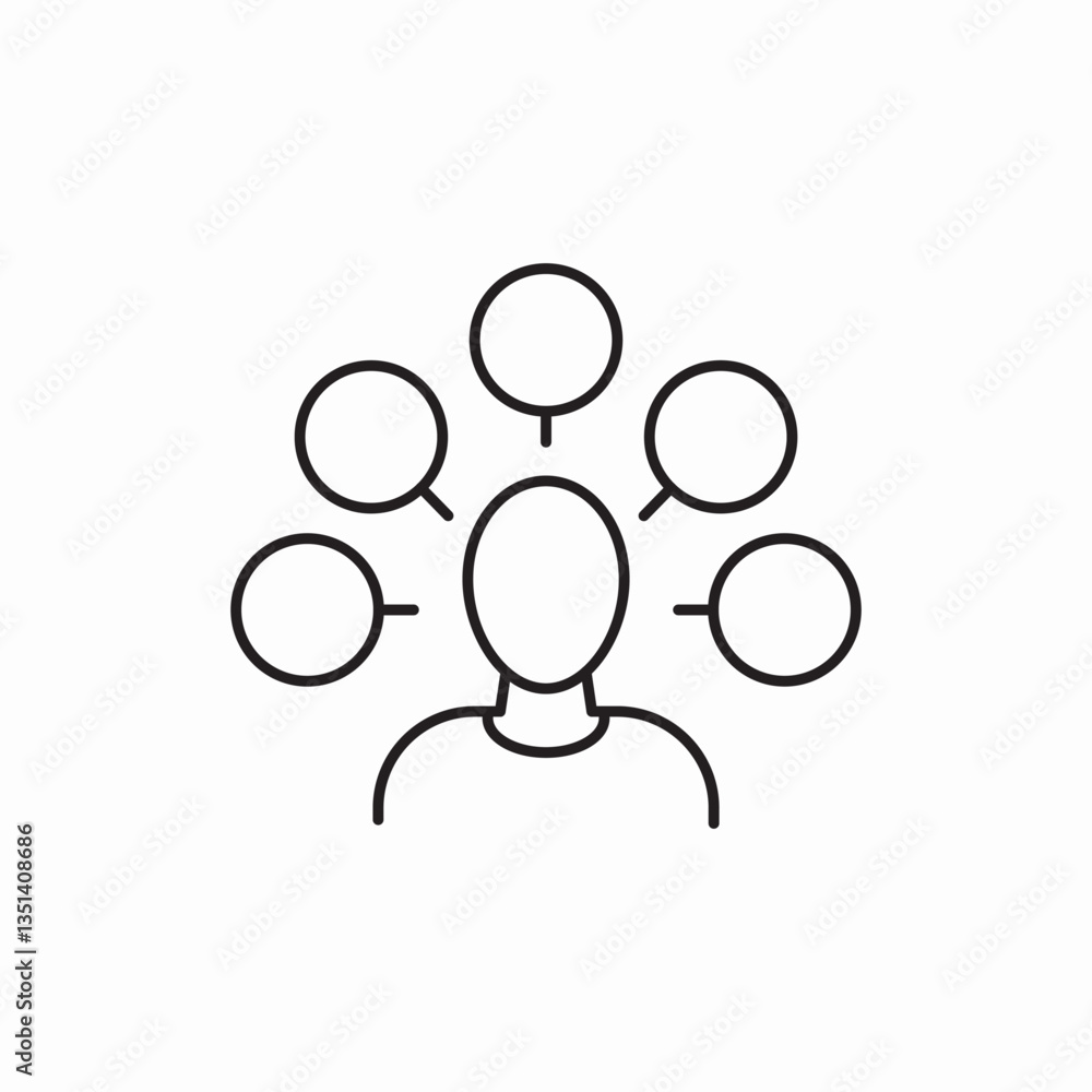 People community network connections icon vector sign People community network connections icon vector sign