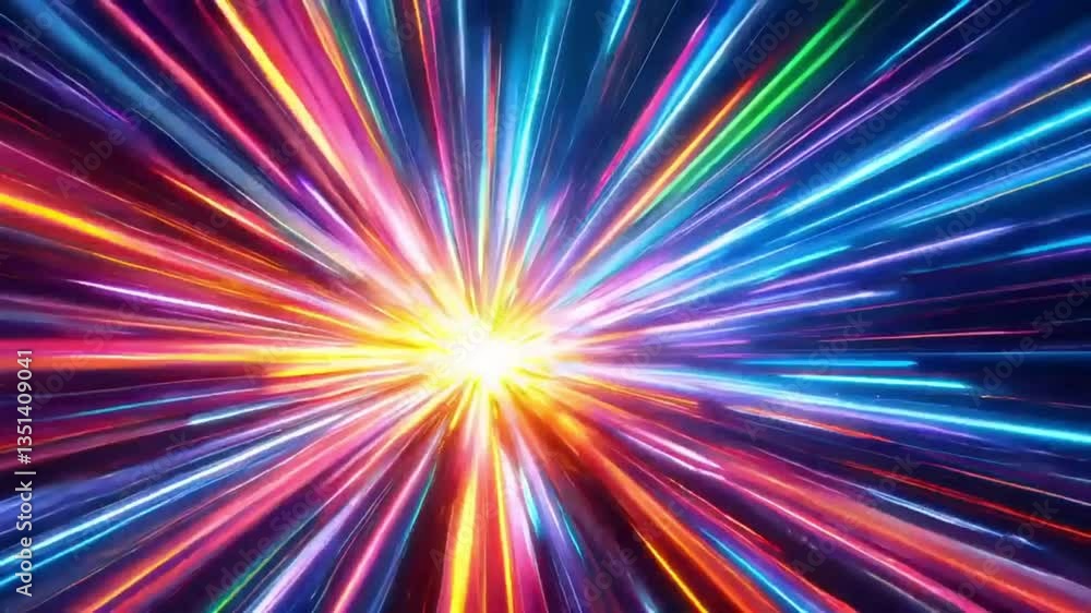 Fast-moving streaks of light collide and merge forming explosive bursts of color and fluid motion in a futuristic abstract landscape It is a fantastic festive abstract background Fast-moving streaks of light collide and merge forming explosive bursts of color and fluid motion in a futuristic abstract landscape It is a fantastic festive abstract background