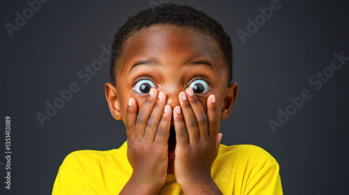 Astonished Child: A Captivating Portrait of Youthful Surprise