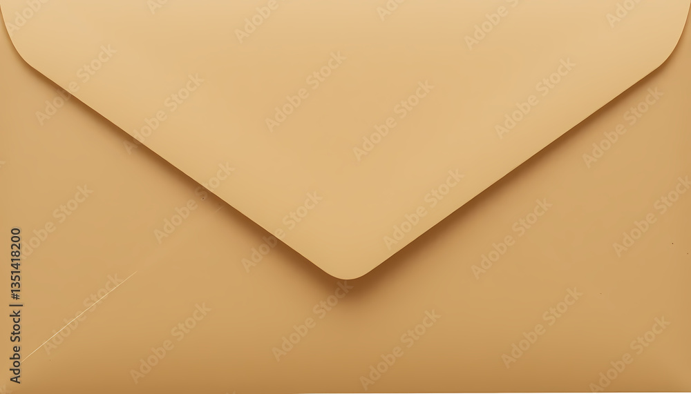 Closed paper envelope ,Close-up of brown envelope white background Closed paper envelope ,Close-up of brown envelope white background
