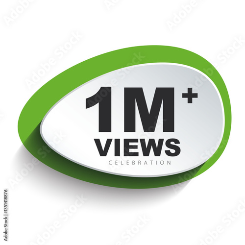 Download this Views Celebration Thumbnail Golden Banner Set 1M, 1 Million Views, 1M Views, 1M Views eps vector file33.ai