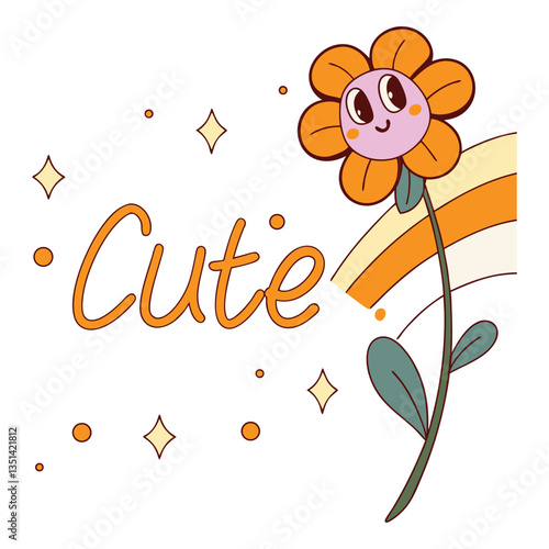 Cute floral t-shirt design 