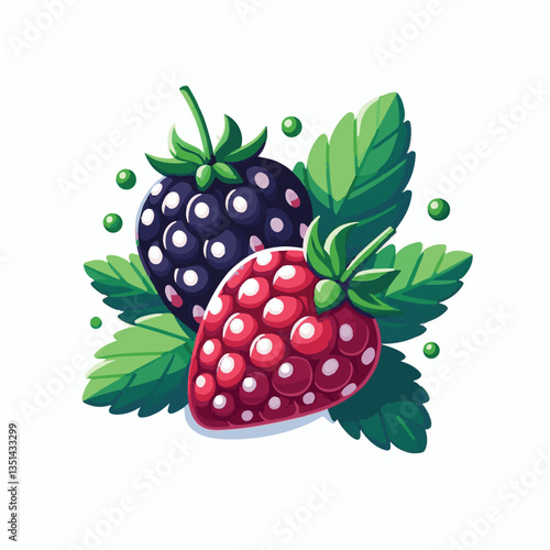 blackberry, dewberry, fresh, berry, organic, sweet, food, fruit, bramble, ripe, healthy, summer, juicy, leaf, black, background, natural, closeup, macro, white, vegetarian, raw, dessert, nature, vitam