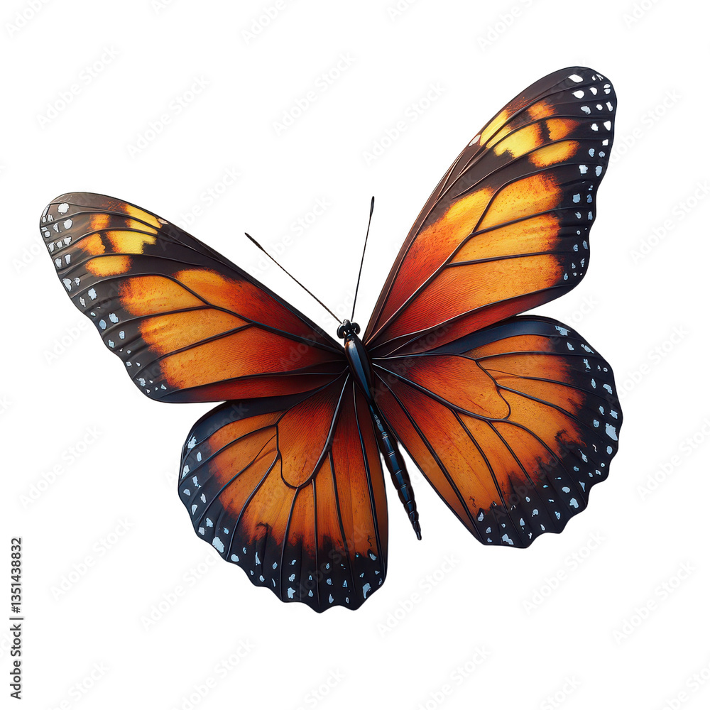Fototapeta premium Butterfly isolated on Cutout background.PNG