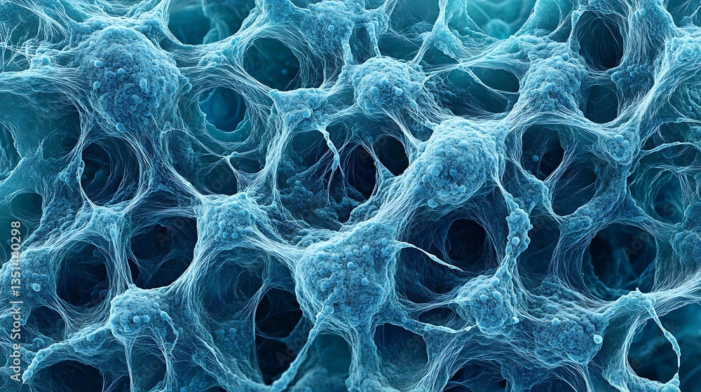 A complex network of intertwining bacterial biofilm forming intricate patterns on a moist surface A complex network of intertwining bacterial biofilm forming intricate patterns on a moist surface