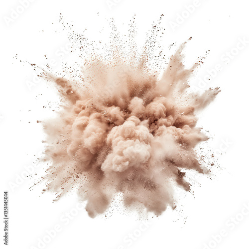 Powder Explosion isolated on transparent background
