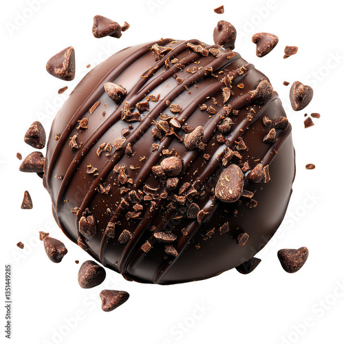 Sweet Cookie Dough Truffles isolated on transparent background