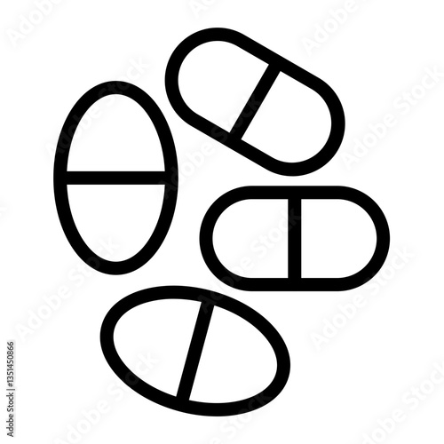 Vector Design Pills Icon Style