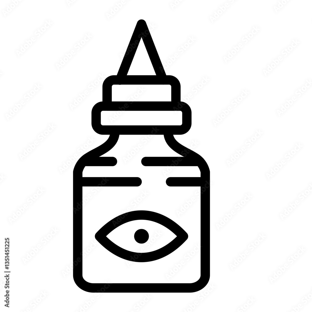 Vector Design Eye Drop Icon Style Vector Design Eye Drop Icon Style