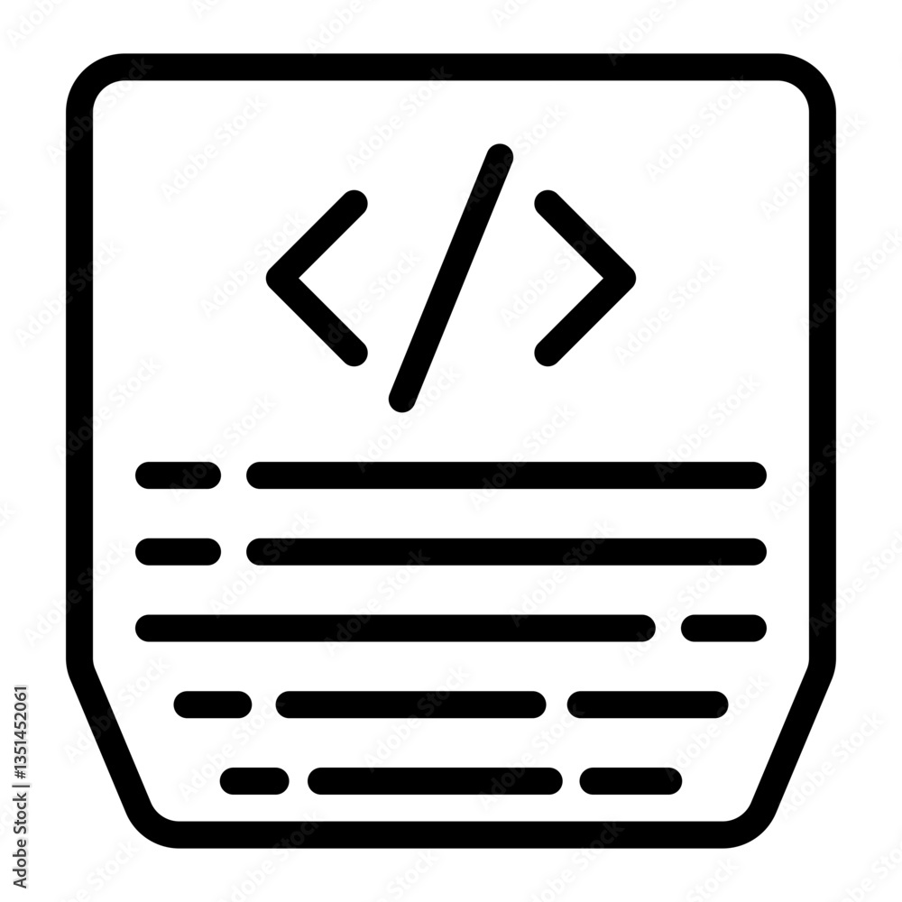 Vector Design Coding Icon Style Vector Design Coding Icon Style