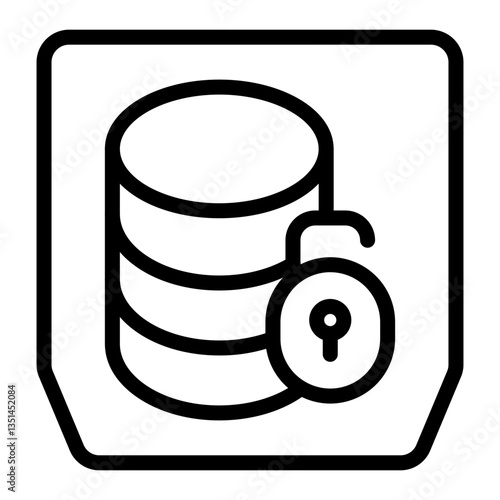 Vector Design Unsecure Icon Style