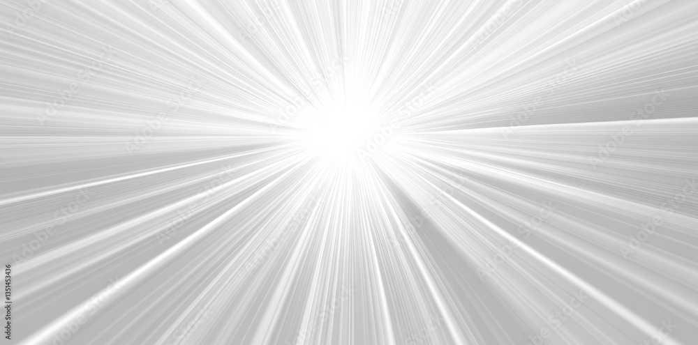 Abstract White Light Burst Background with Radial Lines and Shining Center Abstract White Light Burst Background with Radial Lines and Shining Center
