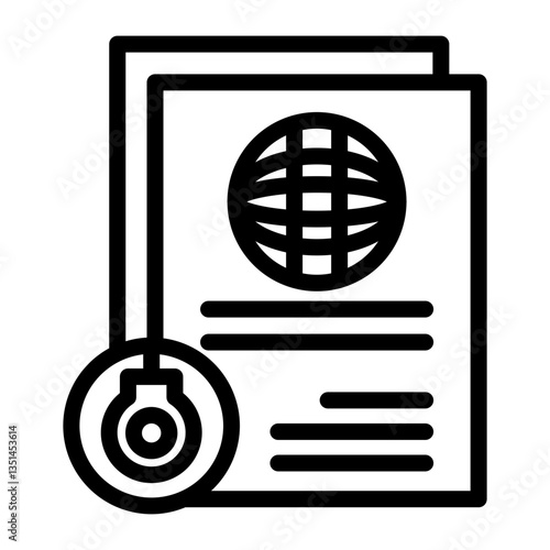 Vector Design Deported Icon Style