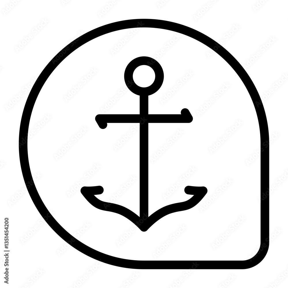 Vector Design Anchor Icon Style Vector Design Anchor Icon Style